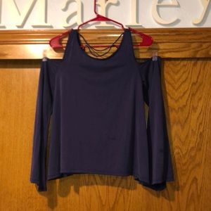 Hollister cold shoulder blouse